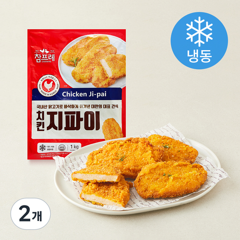 참프레 치킨 지파이 (냉동), 1kg, 2개