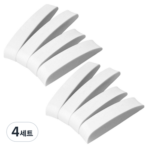이지윈 EVA 라운드 쿠션 도어가드 라지 x 2p + 스몰 x 2p 세트, 화이트, 4세트