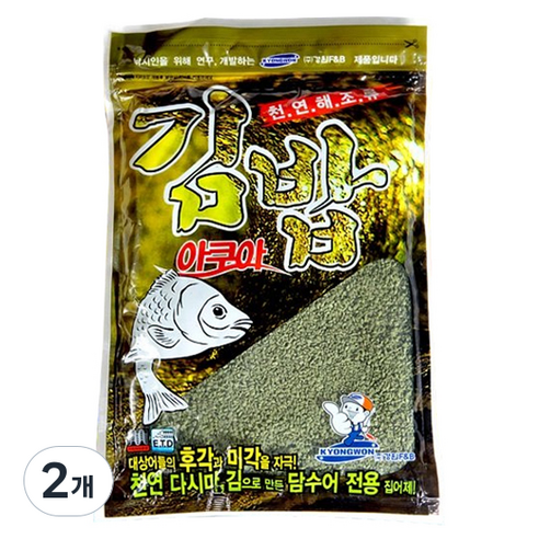 경원산업 아쿠아 김밥 떡밥, 380g, 2개