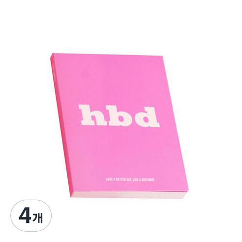 루카랩 HBD 다이어리 만년형, 체리 블라썸, 4개