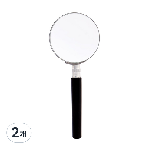 중소형 렌즈 4배율 손잡이 돋보기 60mm, 2개