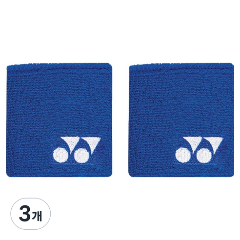 요넥스 손목밴드 249BN002U 2p, 블루, 3개