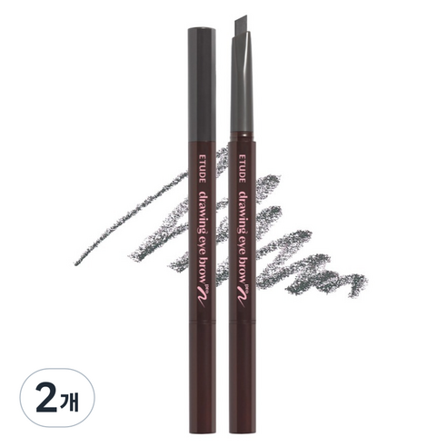 에뛰드 드로잉 아이 브라우 오토펜슬 0.25g, 4호 다크그레이, 2개