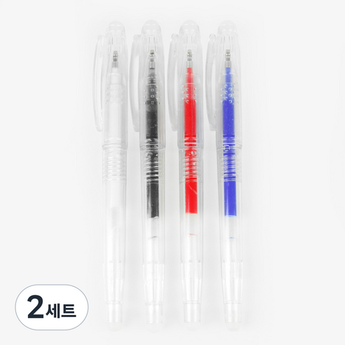소잉바이핸드 아이롱펜 1mm 4p 세트, 화이트, 레드, 블루, 블랙, 2세트