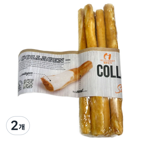 헬로도기 강아지 오래먹는 콜라겐츄 껌, 2개, 42g, 스틱S