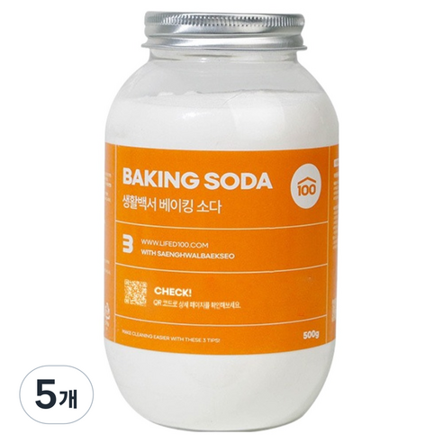 생활백서 베이킹소다, 500g, 5개