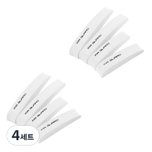 블럭마트 EVA 차량용 문콕방지가드 4p 세트, 화이트, 4세트