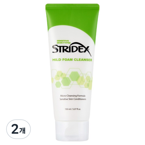 스트라이덱스 마일드 폼 클렌저, 2개, 150ml
