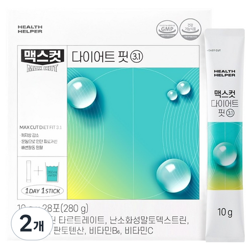 헬스헬퍼 맥스컷 다이어트 핏 3.1 28p, 280g, 2개