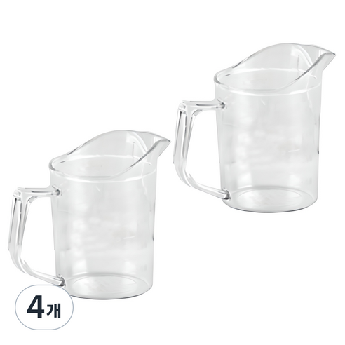 바이굿즈 PC 계량컵, 225ml, 4개