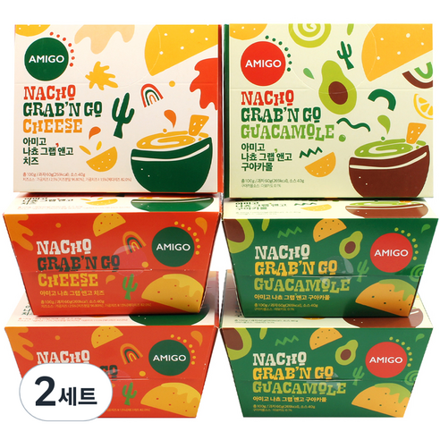 아미고나쵸 그랩앤고 반반 콤보 6개, 100g, 2세트