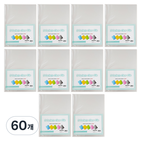 영오 고투명 클리어파일 A4 5p, 60개