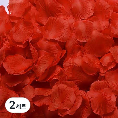 파티복닷컴 파티용 장미꽃잎, 레드, 2세트