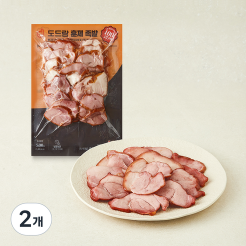 도드람한돈 훈제 족발, 500g, 2개