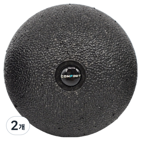 컴피닛 EPP 마사지볼 8cm, 블랙, 2개