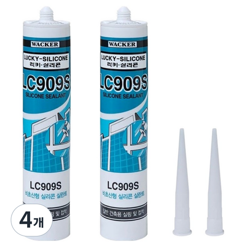 바커 비초산 실리콘 실란트 270ml LC909S, 4개