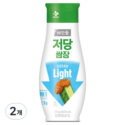 해찬들 저당 쌈장, 290g, 2개
