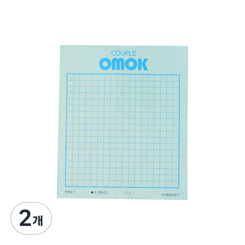 커플 오목 게임 메모 패드 10 x 12 cm, 혼합색상, 100매, 2개