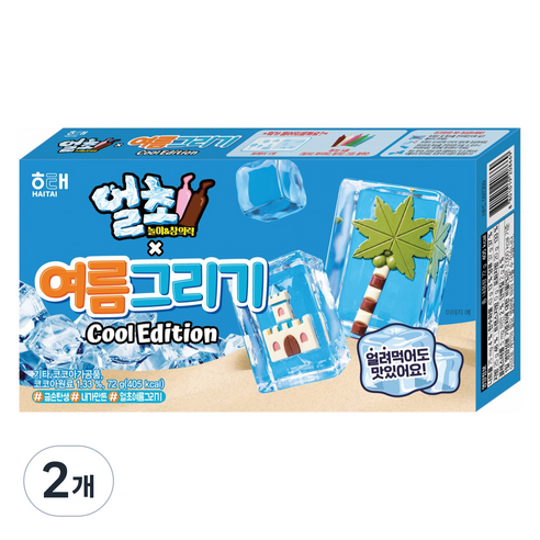 해태제과 얼초 여름그리기 72g, 2개, 단품