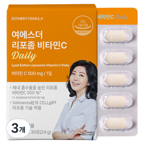 에스더포뮬러 여에스더 리포좀 비타민C Daily 24g, 3개, 30정