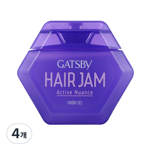 갸스비 헤어잼 액티브 뉘앙스, 110ml, 4개