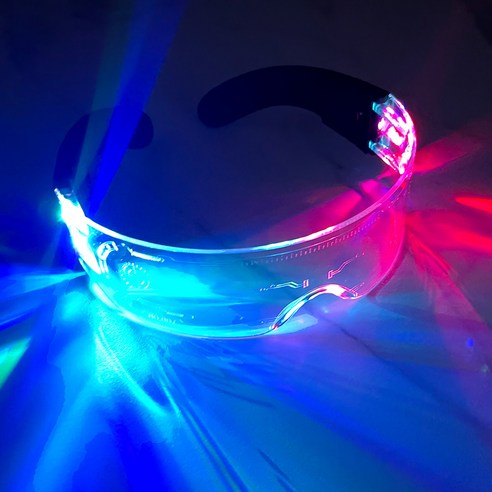 파티쇼 LED 워터밤 콘서트 파티안경 가로 15cm x 높이 4.5cm, 1개