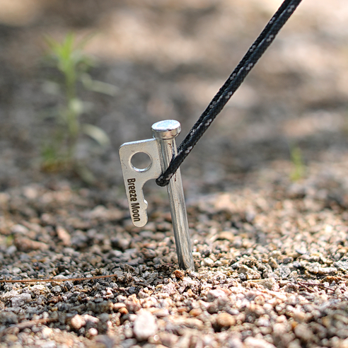 브리즈문 테이퍼링 고강도 단조팩 텐트팩 크롬 8p + 보관용 캡 세트 이미지 2