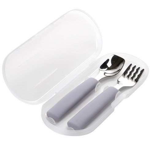 데일리라이크 봉봉 실리콘 스푼 포크 세트 04 라벤더 × 스푼+포크 1세트 × 1세트, 04 라벤더 × 스푼+포크 1세트 × 1세트 섬네일