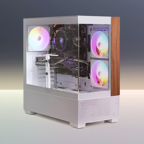 주연테크 2025 카운터 D6 라이젠5 라이젠 7000 시리즈 지포스 RTX 4060 Ti, 화이트, D675F46TW-W, 512GB, 16GB, WIN11 Home