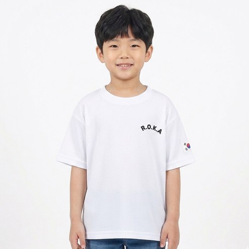 아동용 반팔 코리아 로카 티셔츠