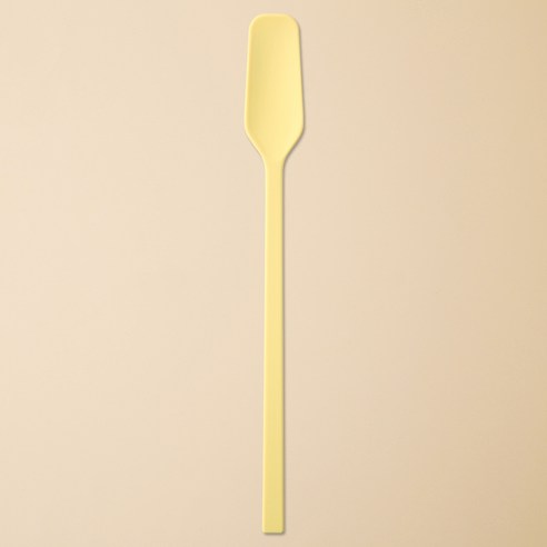 이지실리 스퀘어 실리콘 다용도 티 버터 잼스푼, 옐로우, 1개
