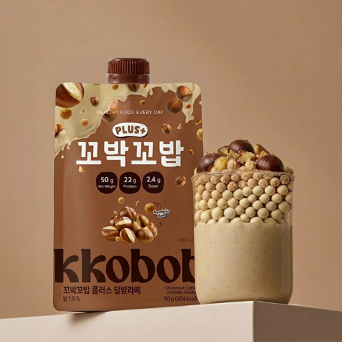 꼬박꼬밥 비브리브 플러스 단백질쉐이크 달밤라떼맛 7p 350g, 1개 솔직 후기 | 실사용자 리뷰 분석 - 상품 이미지 2