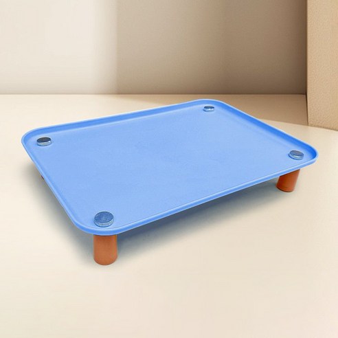 파스텔펫 반려동물 키높이 흘림방지 식판 FREE(43 x 30 x 8 cm), 블루, 1개