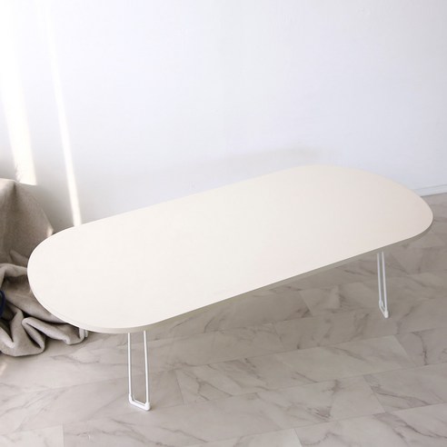 레몬트리 국내제조 E0등급 LPM 오브제 타원형 접이식테이블 특대형 1200 접이식 테이블