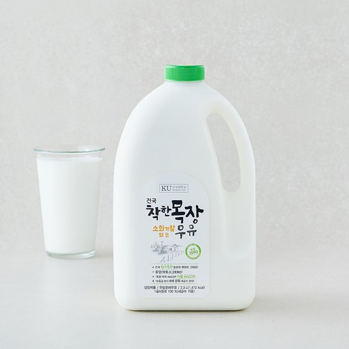 건국유업 착한목장 소화가 잘되는 우유, 1개, 2.3L