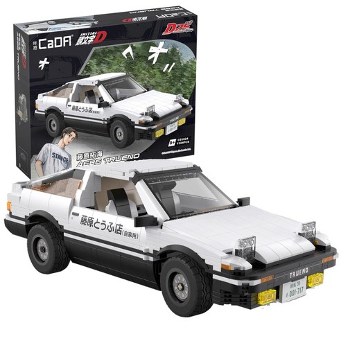 CaDA 咔搭頭文字D 藤原拓海AE86 Trueno 積木玩具, 1盒, 混色- 優惠推薦