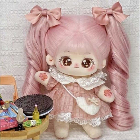 모카돌 솜인형 원피스, 인디핑크, 1개, 20cm