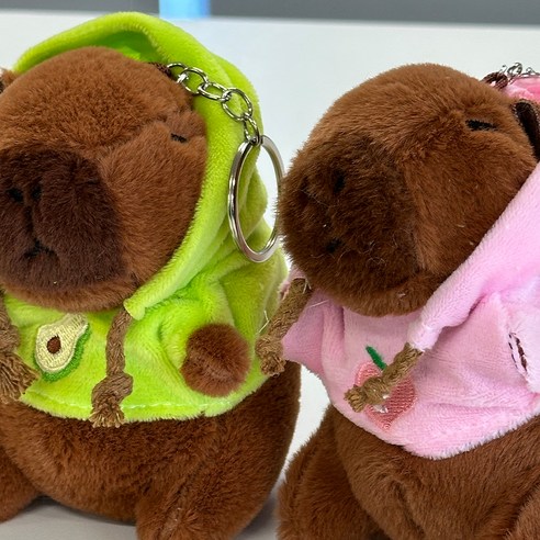 다다랜드 뚠빵한 카피바라 동물 인형 키링 이미지 3