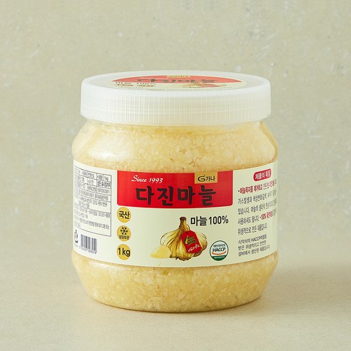 가나 다진마늘 PET, 1kg, 1개