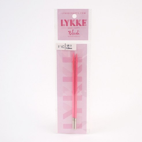 LYKKE BLUSH 5인치 조립식 줄바늘 팁 2p, 1개