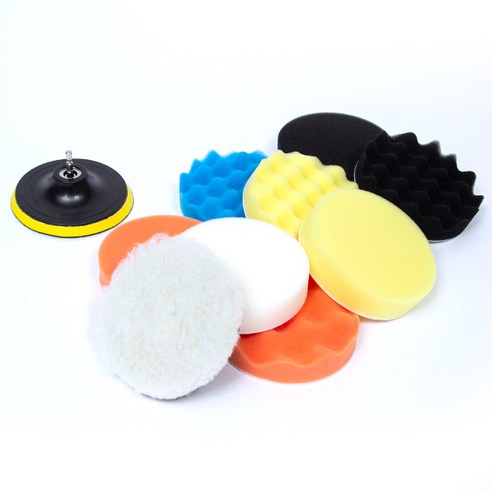 지오비즈 전동드릴용 광택 스펀지 패드 125mm 11종 세트 실사용 후기 | 효과 있을까? - 상품 이미지 4