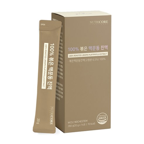 뉴트리코어 100% 볶은 맥문동 진액 14p 280g, 5개 실사용 후기 | 효과 있을까? - 상품 이미지 2