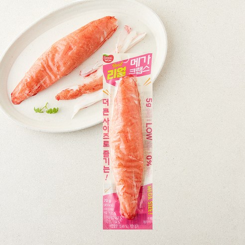 (주)동원에프앤비 리얼 메가 크랩스, 70g, 1개 - 맛살