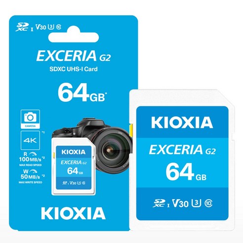 키오시아 EXCERIA G2 SD카드, 1개, 64GB