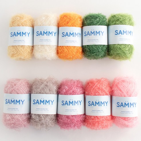 yarna 세미 수세미 뜨개실 10종 패키지, 10 내추럴팝, 1개