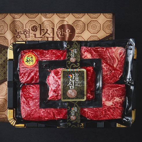 농협안심한우 1++등급 등심200g 2p + 불고기300g 2p + 국거리300g (냉장), 1세트