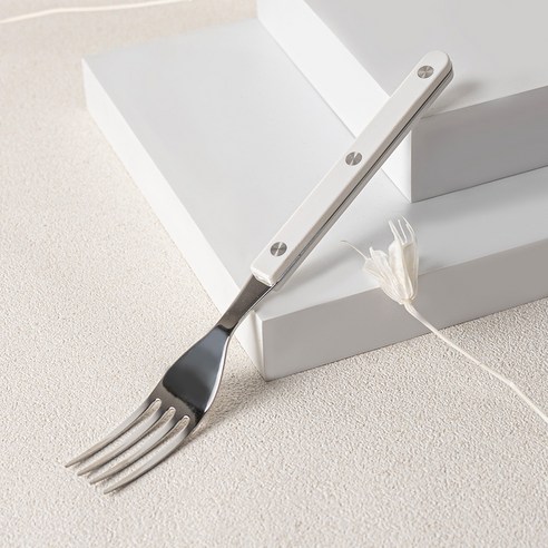 티니블랑 레브 테이블 디너포크, 1개, 화이트