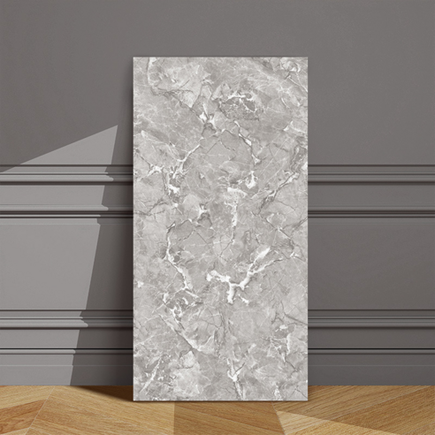 콕템 붙이는 방수 대리석 타일 시트지 30 x 60 cm, 마블그레이, 10개