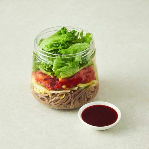세끼판다 저당 명태회 비빔 막국수 샐러드, 256g, 1개 - 도시락샐러드