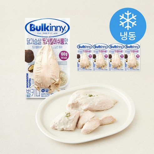벌키니 닭가슴살 트러플머쉬룸맛 (냉동), 100g, 5개, 1개입